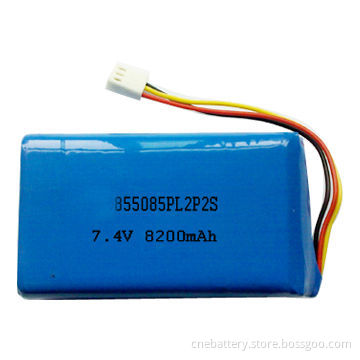 Lithium Polymer Battery for Solar system and Electric Toys, with 7.4V Voltage, 8,000mAh Capacity